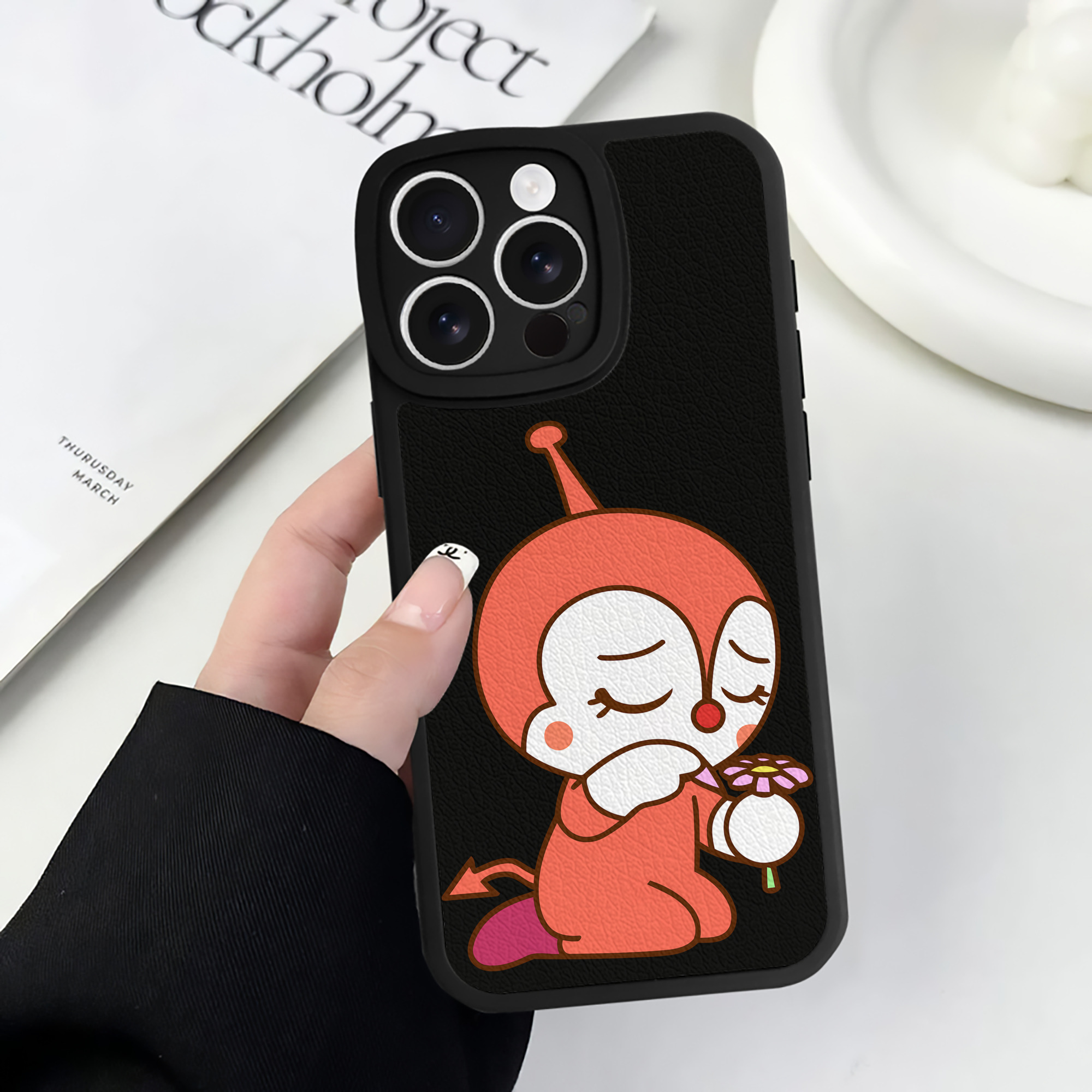 （画像用） アンパンマン Anpanman 【iPhone 16シリーズ対応】シリコンスマホケース（レザー調） 材質：シリコン
